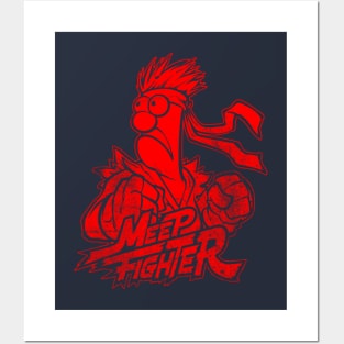 Beaker Meep Red Posters and Art